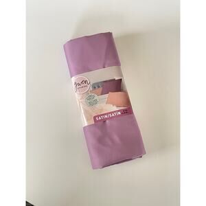Gwen Studios Makes 2 Pillowcases Satin Fabric 2 Yards Lavender Purple